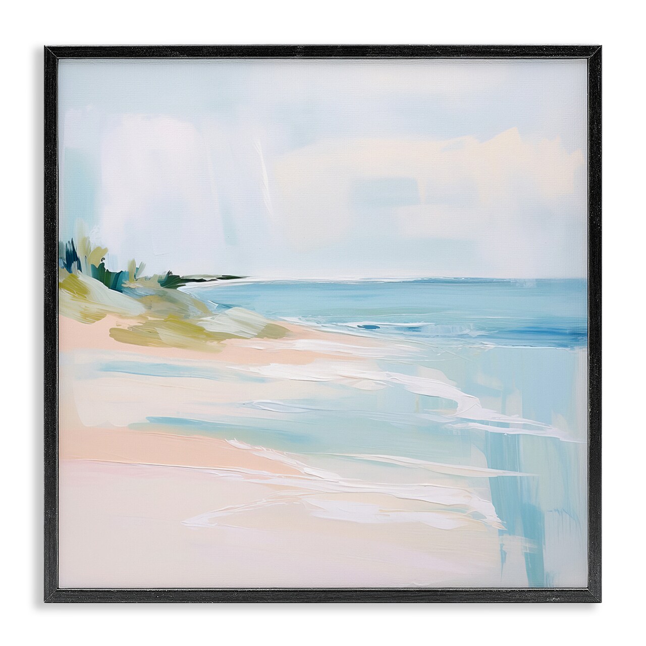 Stupell Industries Abstract Beach Edge Framed Giclee Wall Art Design by Irena Orlov